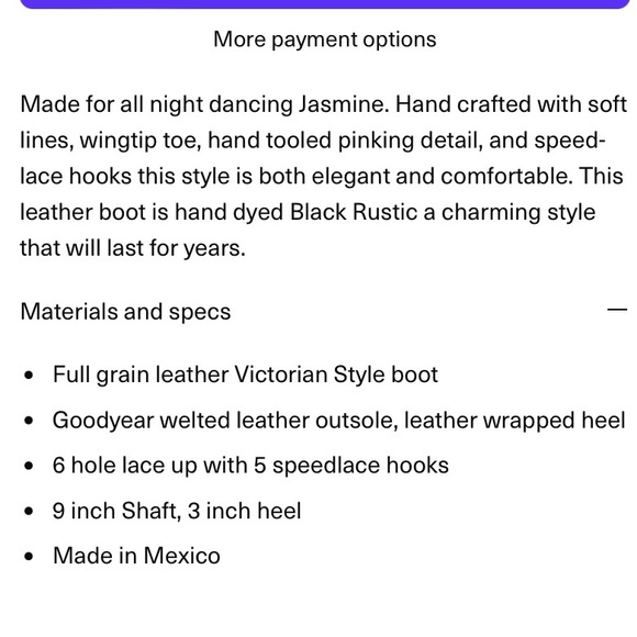 Calf height Victorian style leather boots - size 8.5 - Picture 8 of 8